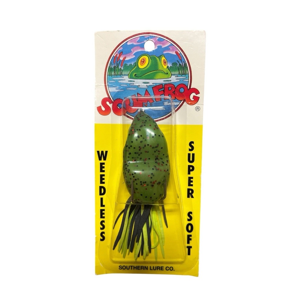 Vintage Scum Frog Weedless Super Soft Watermelon red 5/16oz NOS